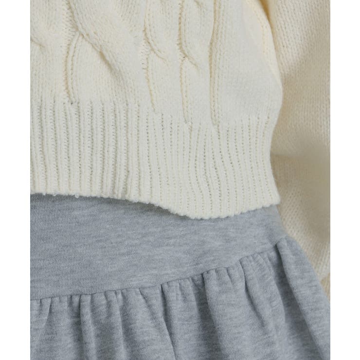 チュールリボンケーブルニット | WEGO【WOMEN】 | 詳細画像7 