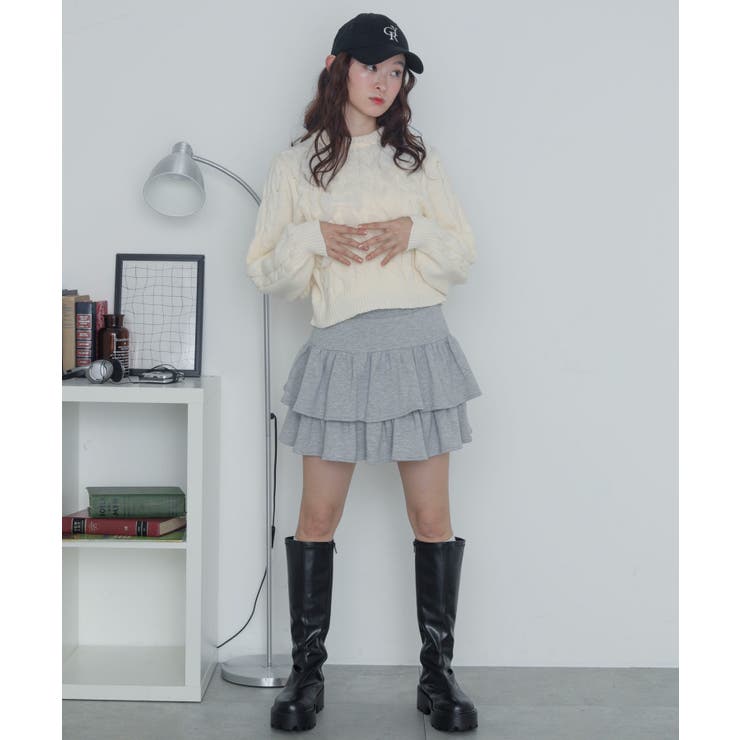 チュールリボンケーブルニット | WEGO【WOMEN】 | 詳細画像17 