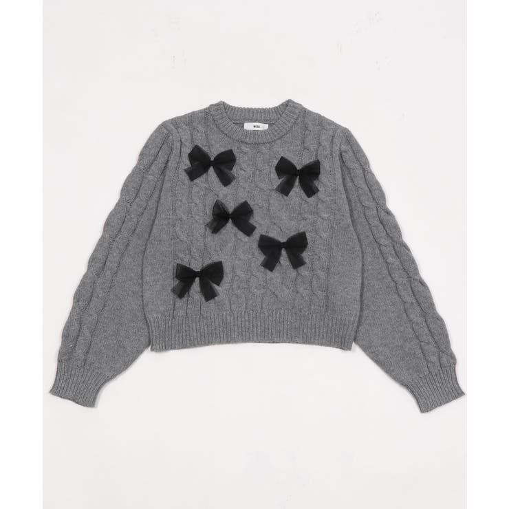 チュールリボンケーブルニット | WEGO【WOMEN】 | 詳細画像20 
