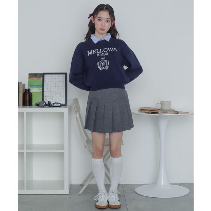 シャツドッキングジャガードニット | WEGO【WOMEN】 | 詳細画像2 