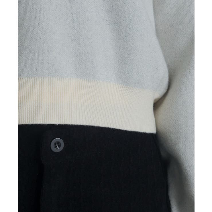 シャツドッキングジャガードニット | WEGO【WOMEN】 | 詳細画像6 