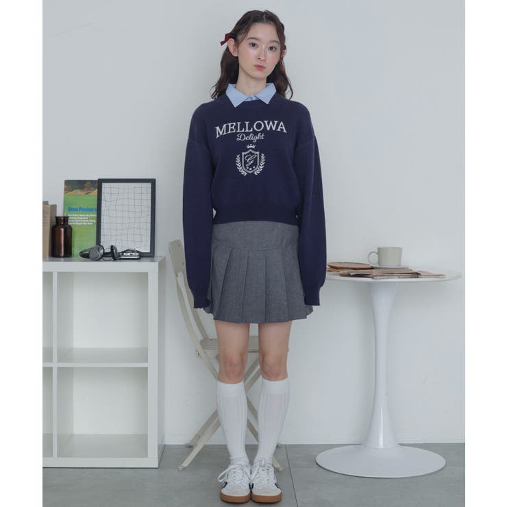 シャツドッキングジャガードニット | WEGO【WOMEN】 | 詳細画像12 