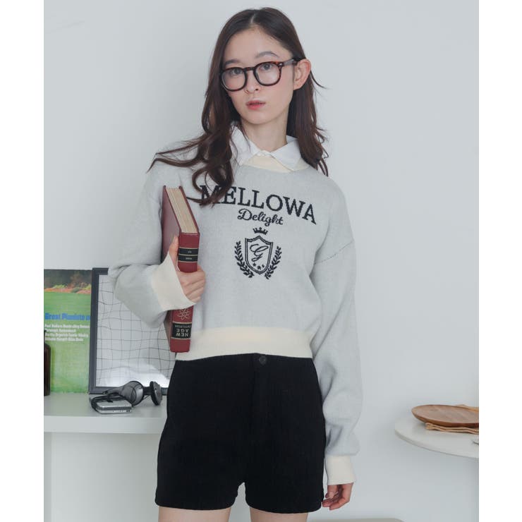 シャツドッキングジャガードニット | WEGO【WOMEN】 | 詳細画像13 