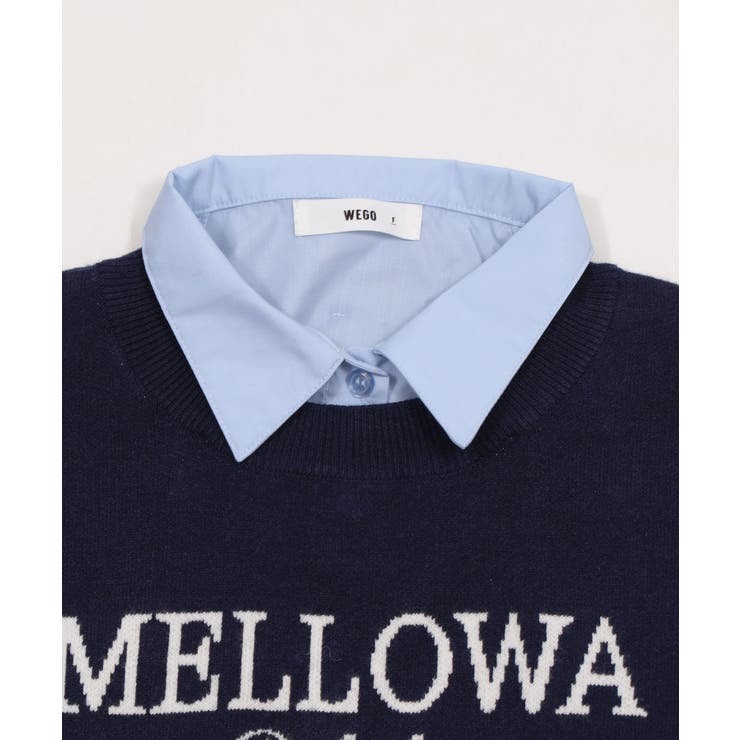 シャツドッキングジャガードニット | WEGO【WOMEN】 | 詳細画像21 