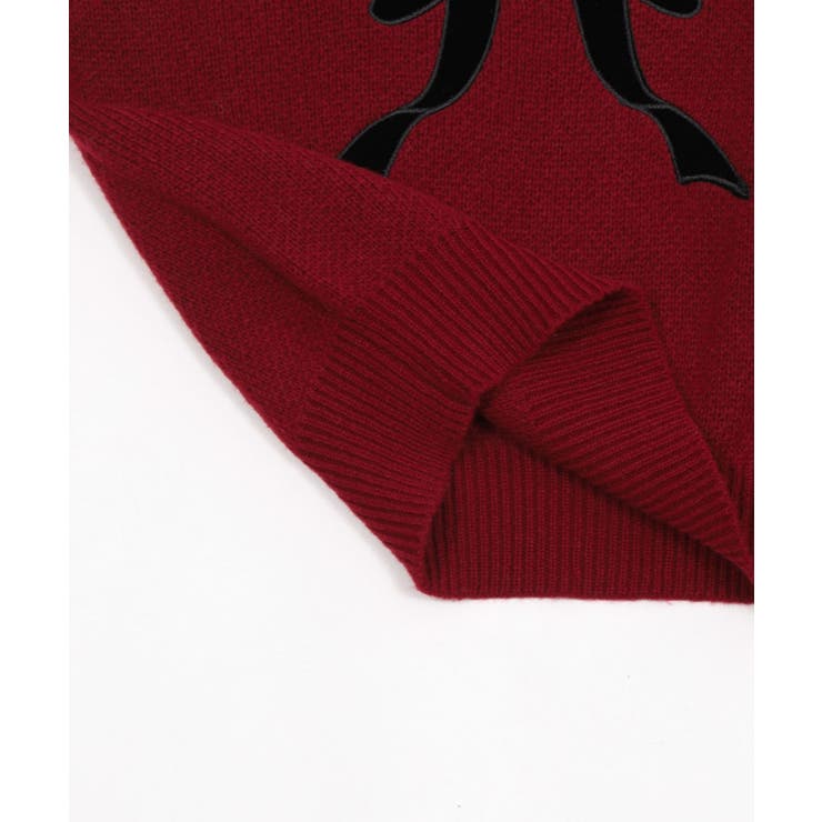 ベロアリボンアップリケタックスリーブニット | WEGO【WOMEN】 | 詳細画像26 
