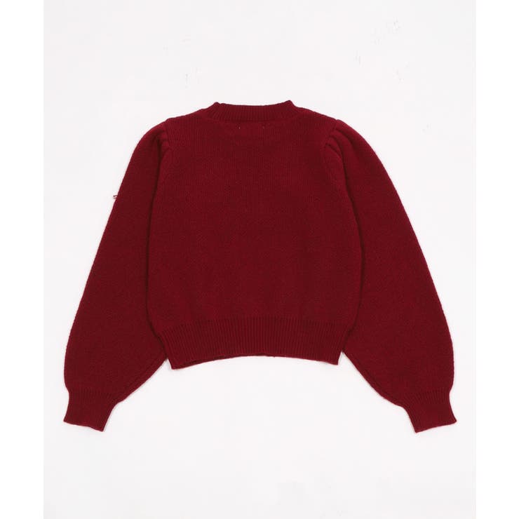 ベロアリボンアップリケタックスリーブニット | WEGO【WOMEN】 | 詳細画像27 