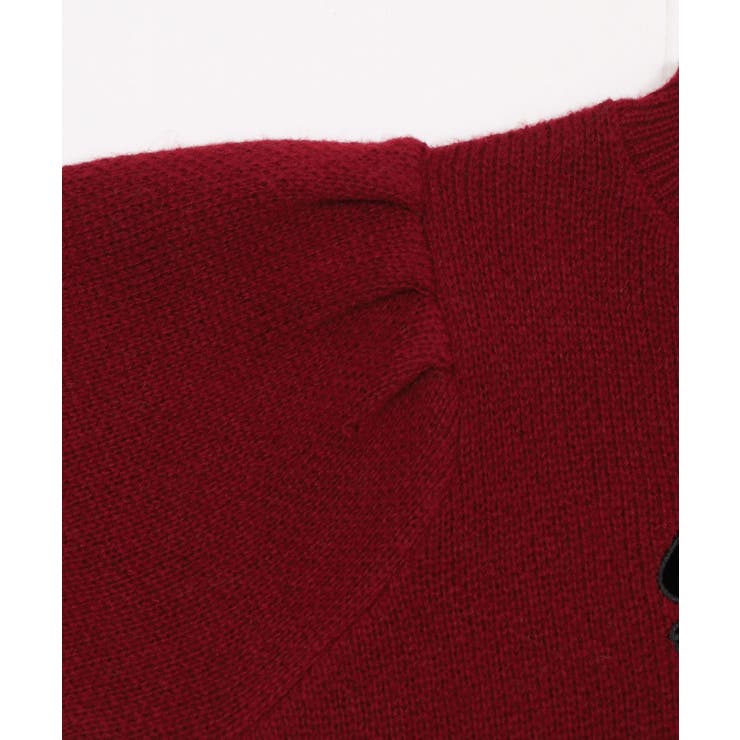 ベロアリボンアップリケタックスリーブニット | WEGO【WOMEN】 | 詳細画像28 
