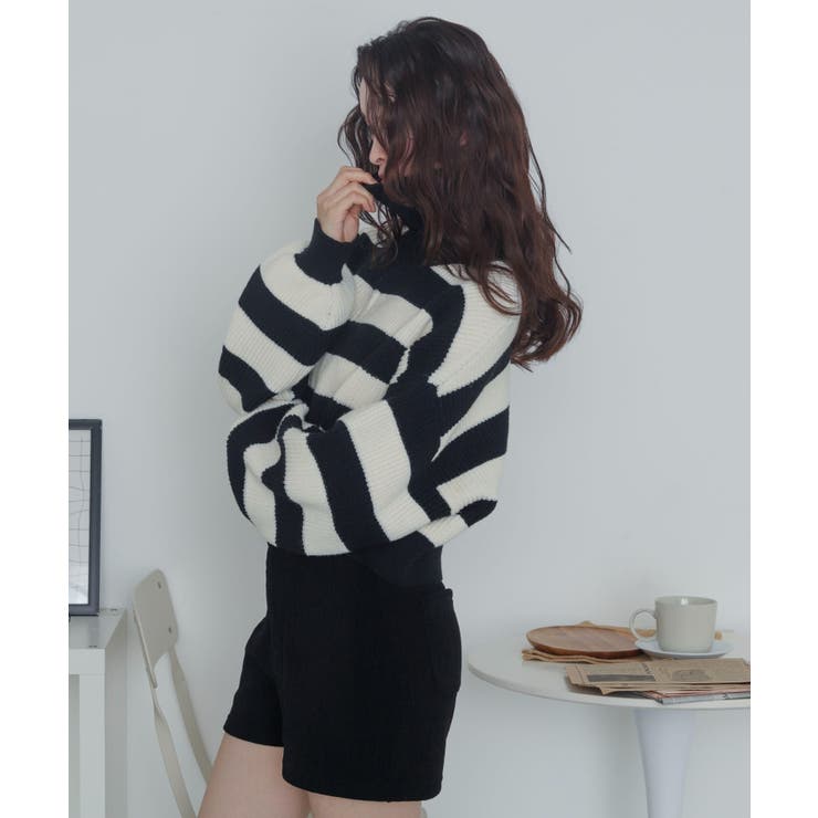 ハーフジップニットプルオーバー | WEGO【WOMEN】 | 詳細画像13 