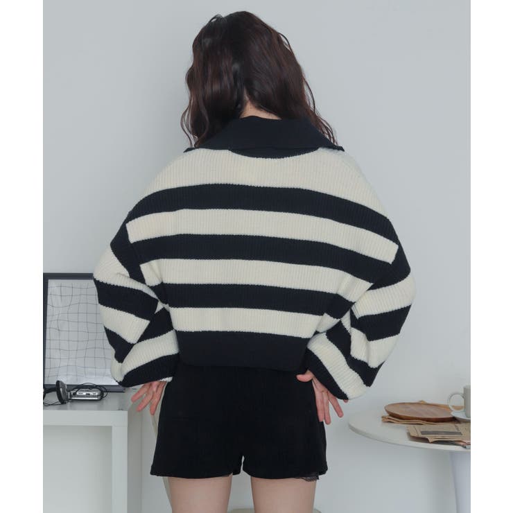 ハーフジップニットプルオーバー | WEGO【WOMEN】 | 詳細画像14 