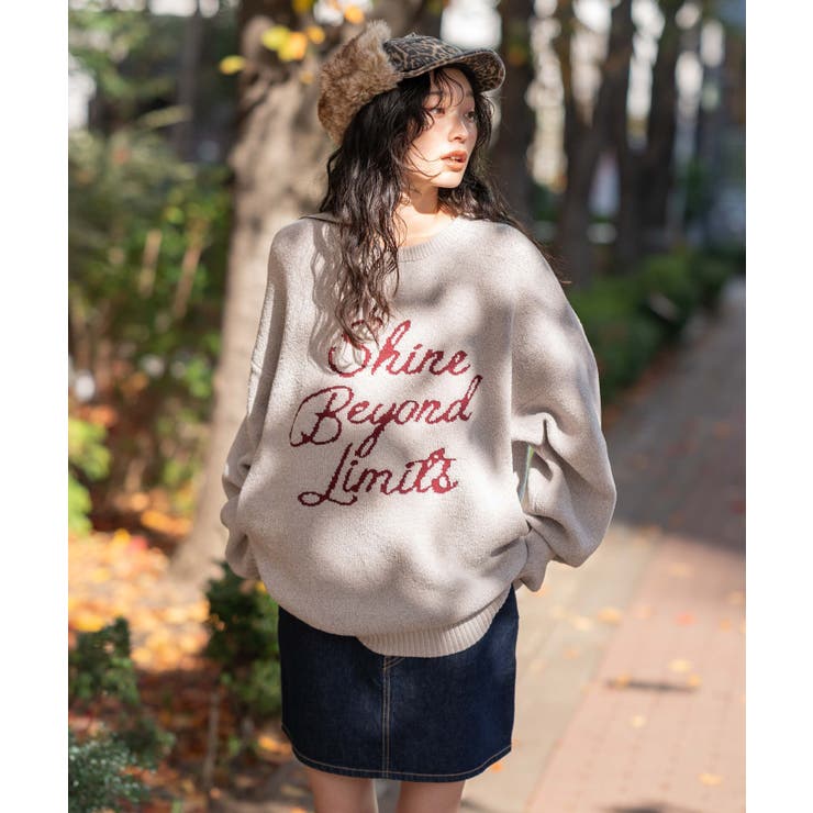 ホワイト | ベロアモールグラフィックプルオーバー | WEGO【MEN】