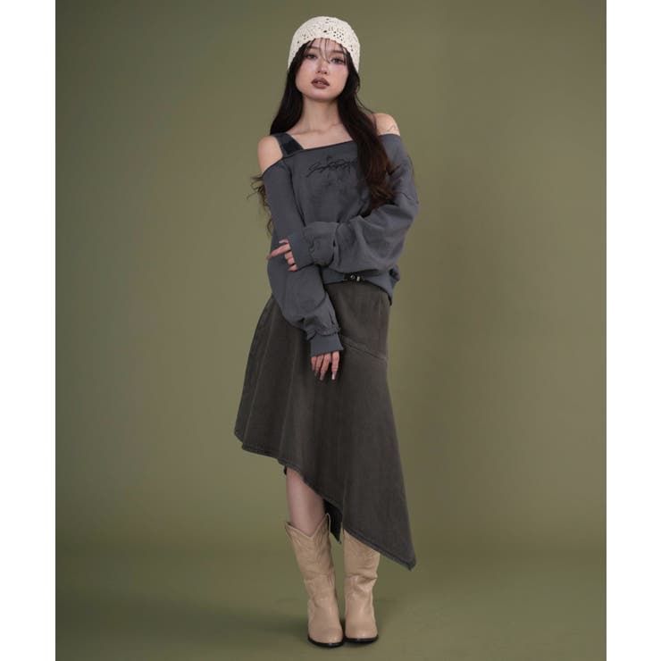 チェックワンショルダースウェット | WEGO【WOMEN】 | 詳細画像9 