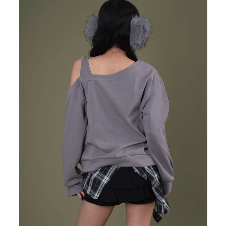 チェックヘムグラフィックワンショルダー | WEGO【WOMEN】 | 詳細画像5 