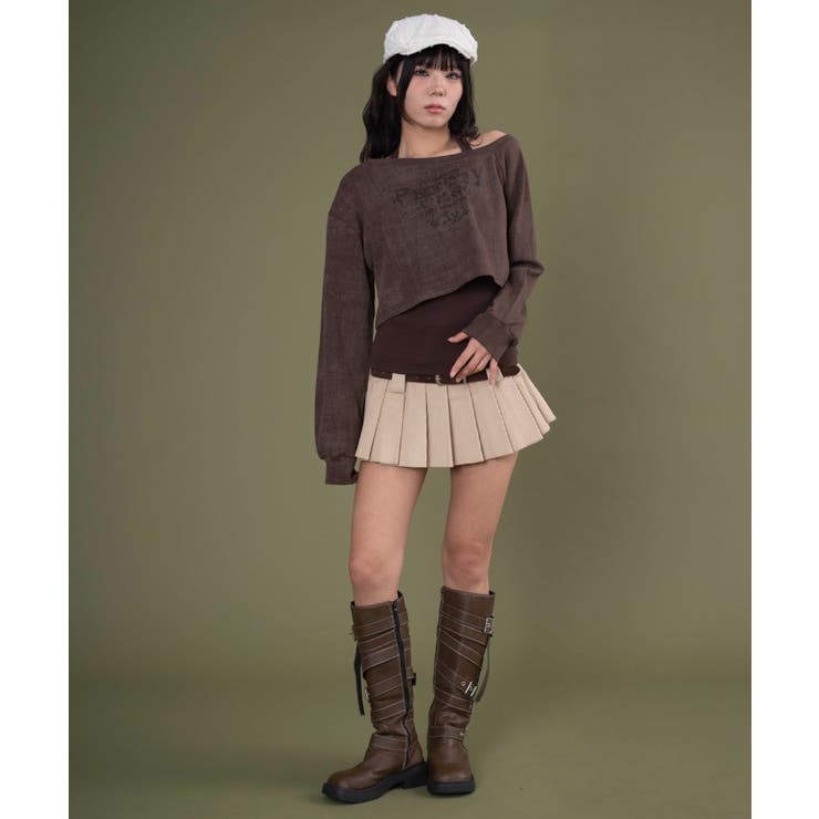 エイジドオフショルダースウェット | WEGO【WOMEN】 | 詳細画像2 