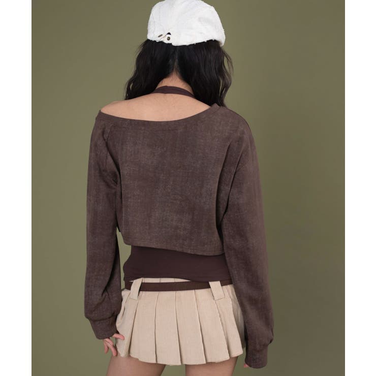 エイジドオフショルダースウェット | WEGO【WOMEN】 | 詳細画像5 