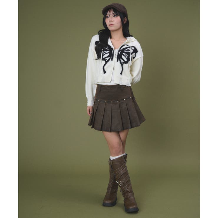 バタフライWジップニットパーカー | WEGO【WOMEN】 | 詳細画像2 