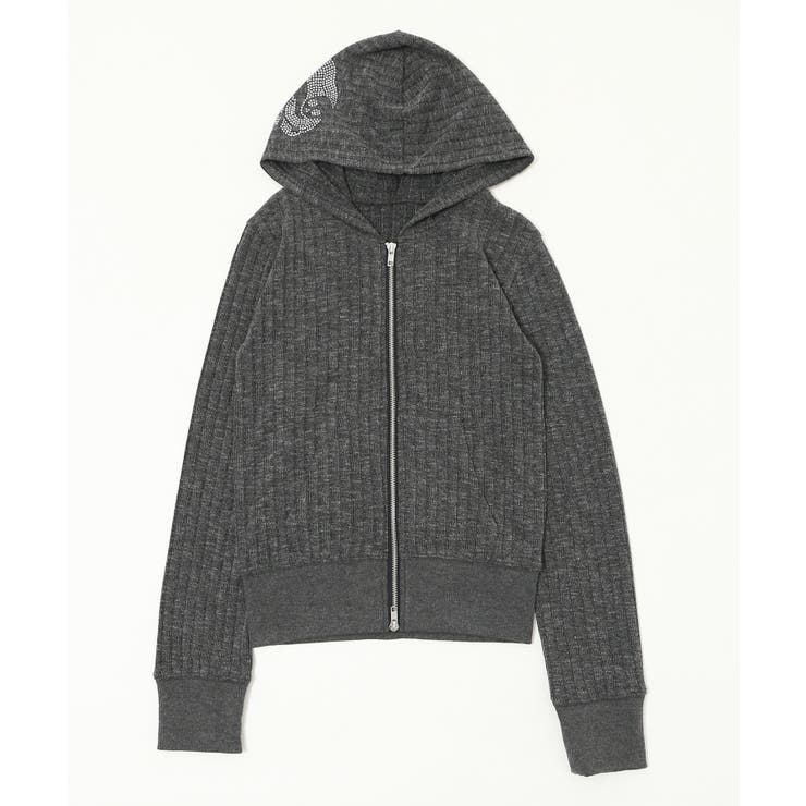フードラインストーンジップパーカー | WEGO【WOMEN】 | 詳細画像12 
