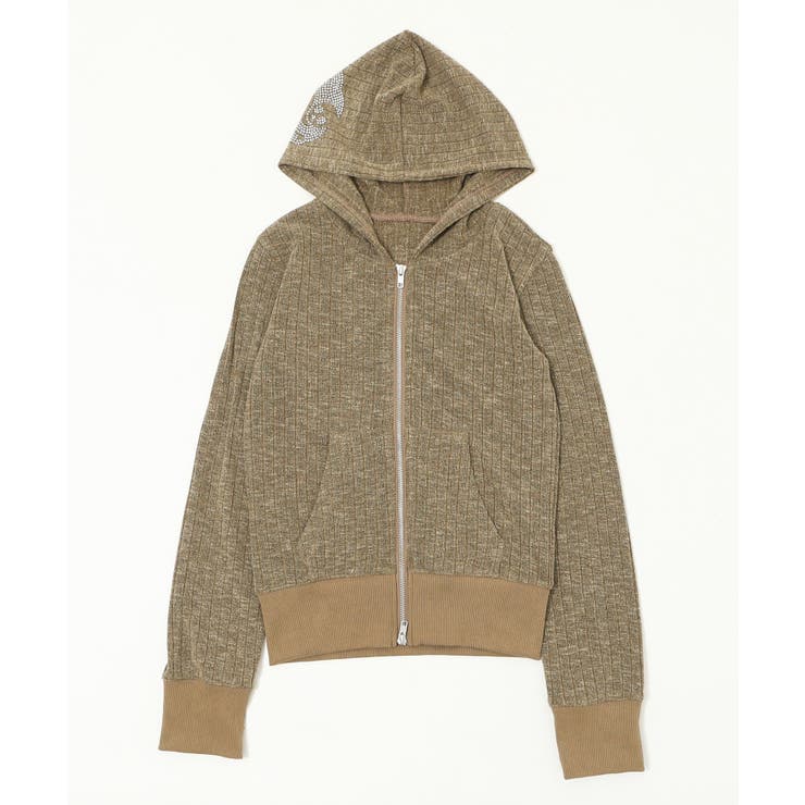 フードラインストーンジップパーカー | WEGO【WOMEN】 | 詳細画像20 