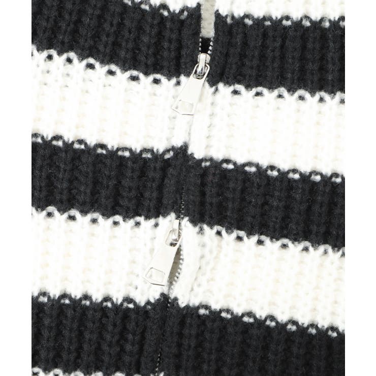 ダメージボーダーZIPニット | WEGO【WOMEN】 | 詳細画像14 