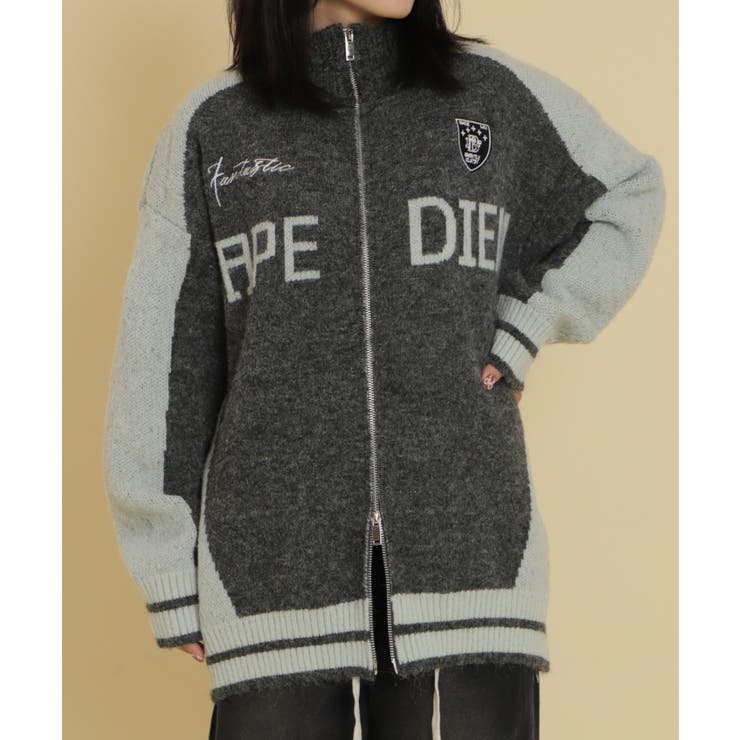 バイカラースポロゴニットトラックジャケット | WEGO【WOMEN】 | 詳細画像1 