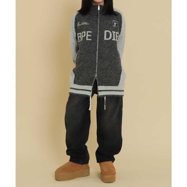 バイカラースポロゴニットトラックジャケット | WEGO【WOMEN】 | 詳細画像6 