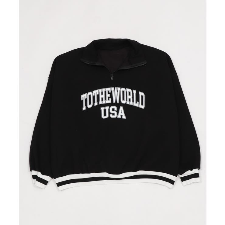 ラインリブハーフZIPビッグスウェット | WEGO【WOMEN】 | 詳細画像11 