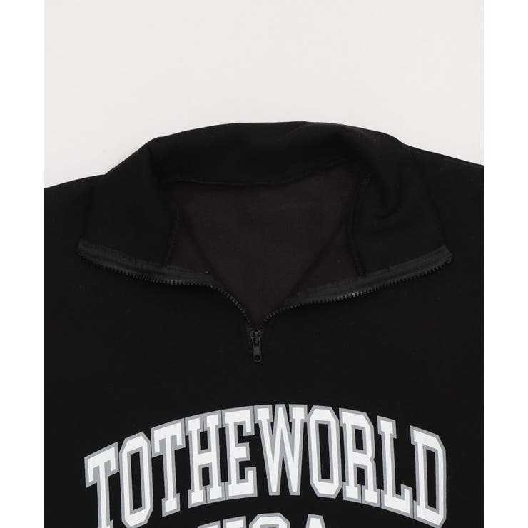 ラインリブハーフZIPビッグスウェット | WEGO【WOMEN】 | 詳細画像12 