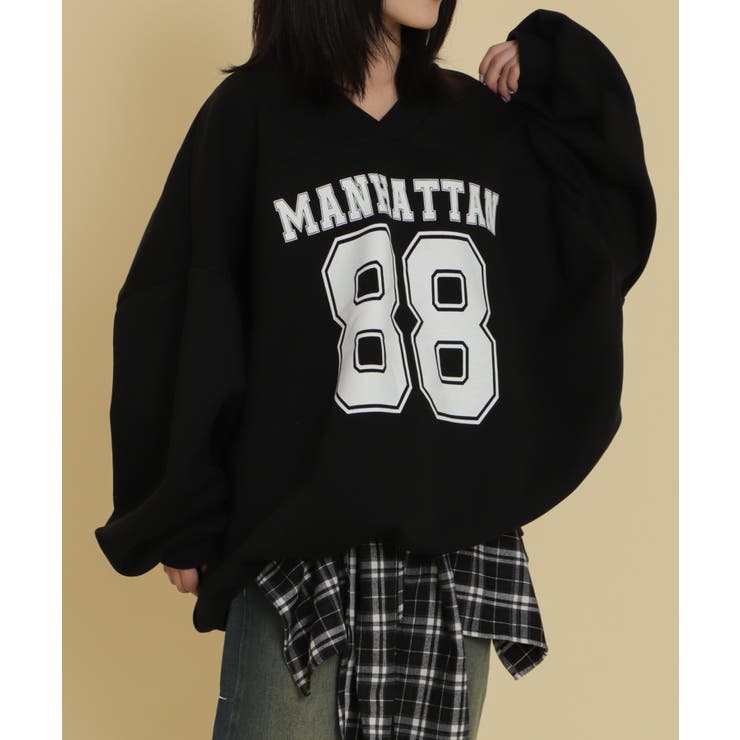 ブラック | ゲームロゴビッグスウェット | WEGO【WOMEN】