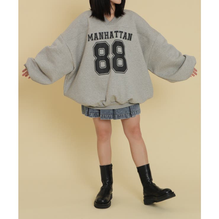 ゲームロゴビッグスウェット | WEGO【WOMEN】 | 詳細画像2 