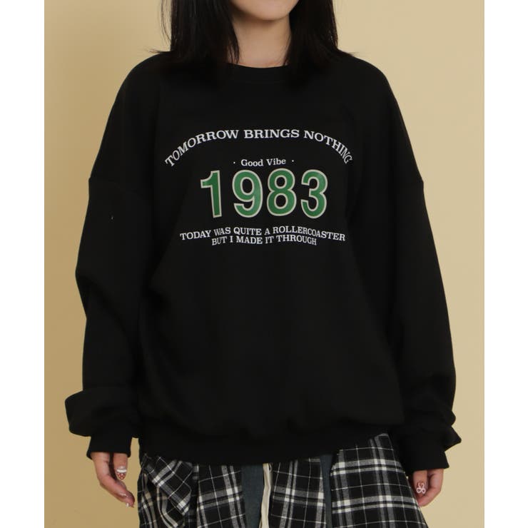 ブラック | imperialeraロゴスウェット | WEGO【WOMEN】