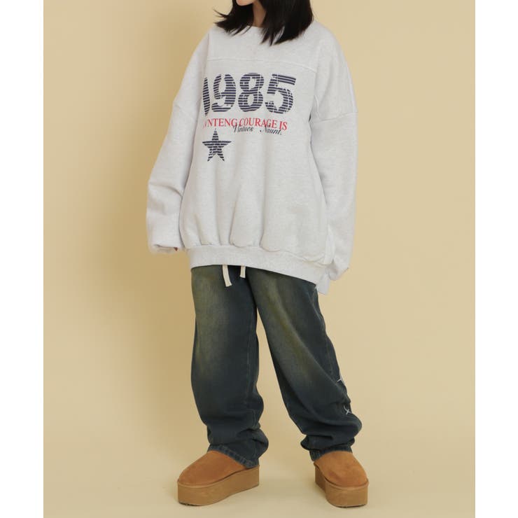 1985ロゴビッグスウェット | WEGO【WOMEN】 | 詳細画像3 