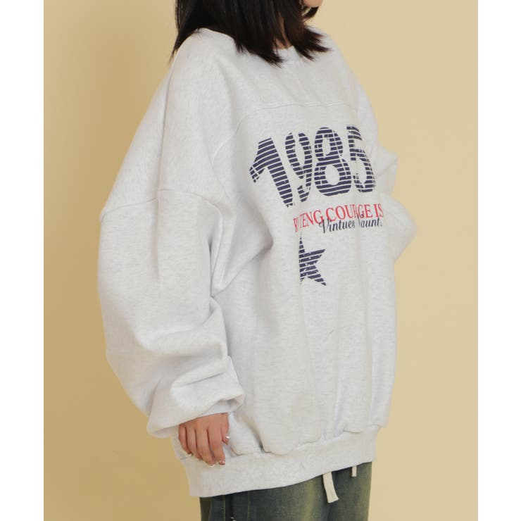1985ロゴビッグスウェット | WEGO【WOMEN】 | 詳細画像7 