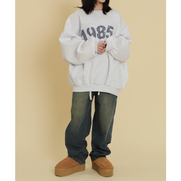 1985ロゴビッグスウェット | WEGO【WOMEN】 | 詳細画像9 