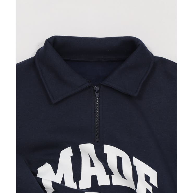 ハーフZIPカレッジビッグスウェット | WEGO【WOMEN】 | 詳細画像13 