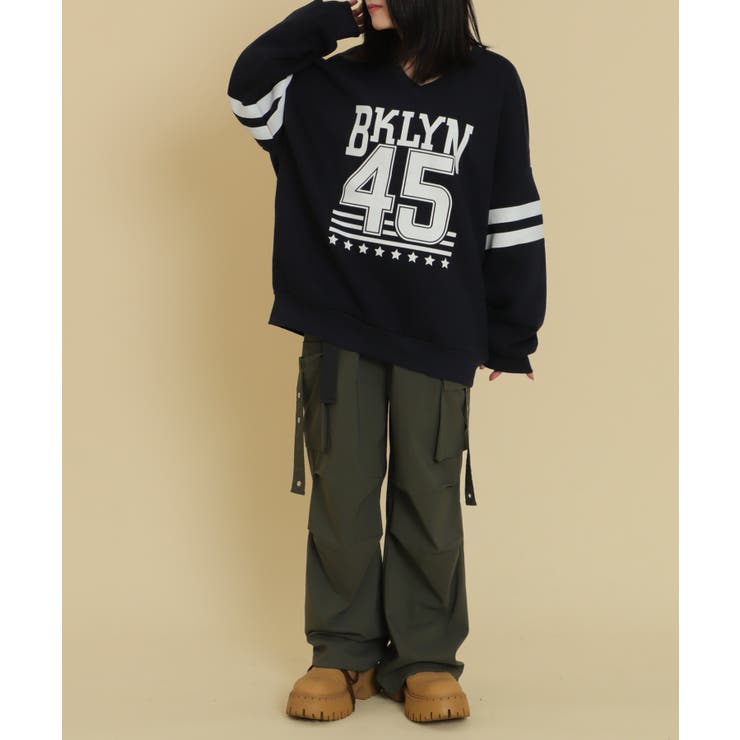 BKLYNナンバービッグスウェット | WEGO【WOMEN】 | 詳細画像2 