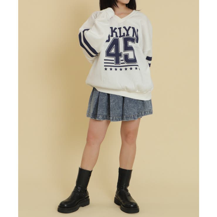 BKLYNナンバービッグスウェット | WEGO【WOMEN】 | 詳細画像3 