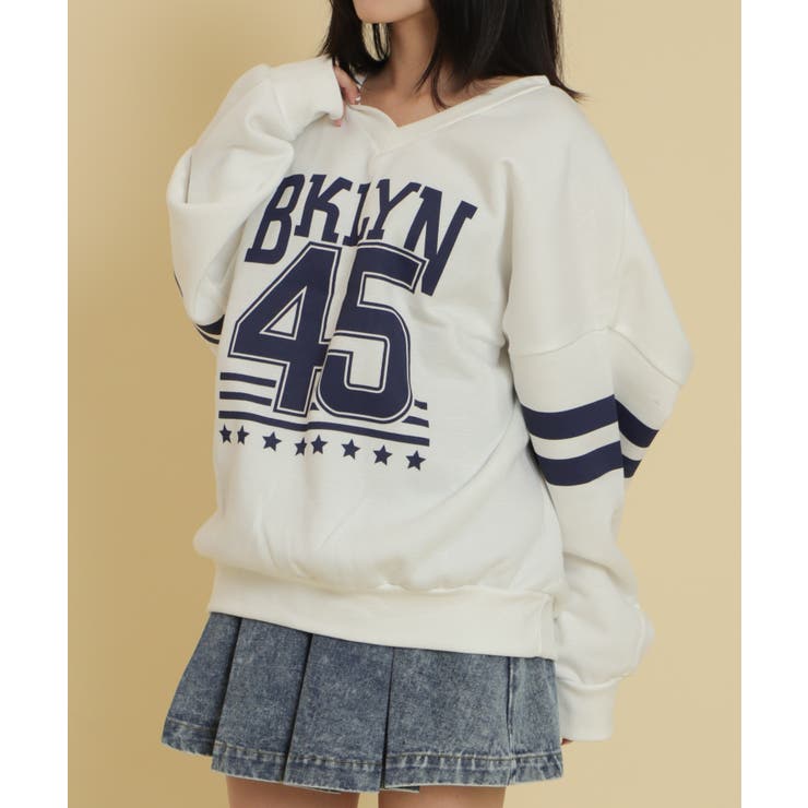 BKLYNナンバービッグスウェット | WEGO【WOMEN】 | 詳細画像8 