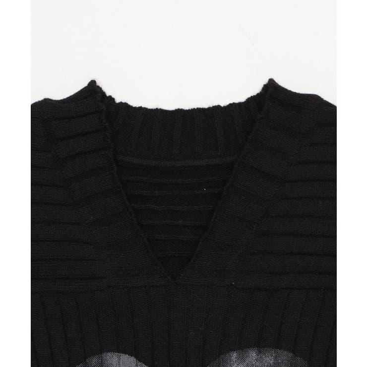 Vネックナンバービッグニット | WEGO【WOMEN】 | 詳細画像8 