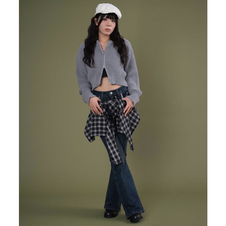 フェイクスリーブフレアデニム | WEGO【WOMEN】 | 詳細画像2 