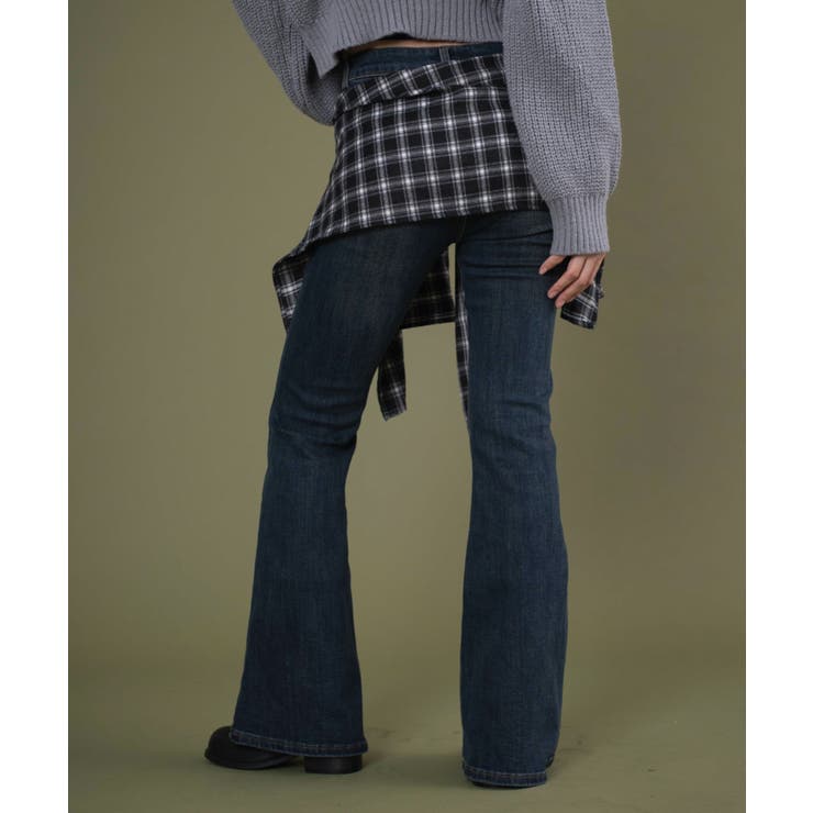 フェイクスリーブフレアデニム | WEGO【WOMEN】 | 詳細画像6 