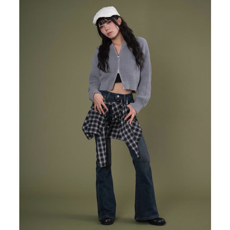 フェイクスリーブフレアデニム | WEGO【WOMEN】 | 詳細画像7 