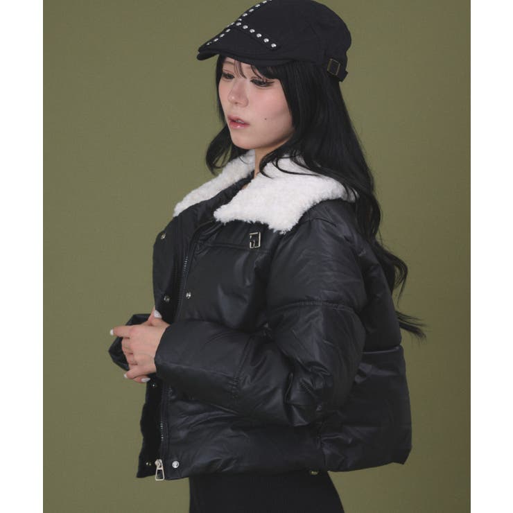 Fファーパデッドブルゾン | WEGO【WOMEN】 | 詳細画像4 
