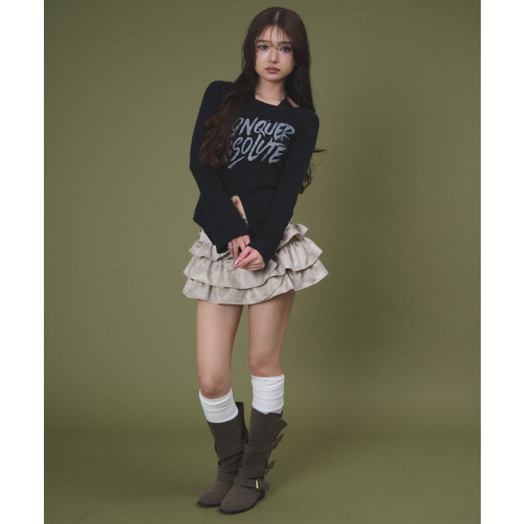 オフショルロゴスリットニットトップ | WEGO【WOMEN】 | 詳細画像3 