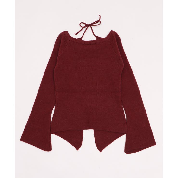 オフショルロゴスリットニットトップ | WEGO【WOMEN】 | 詳細画像12 