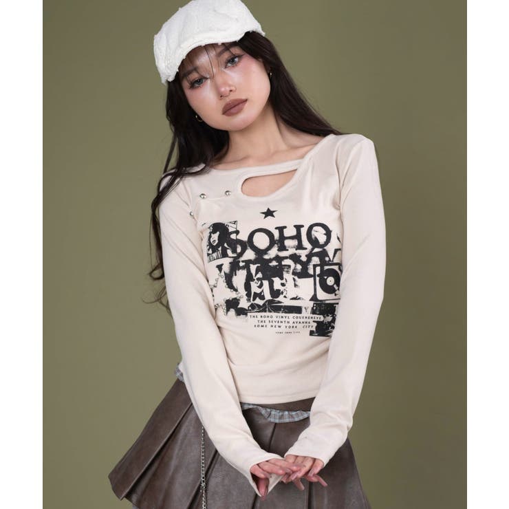 スタースタッズデザイントップ | WEGO【WOMEN】 | 詳細画像1 