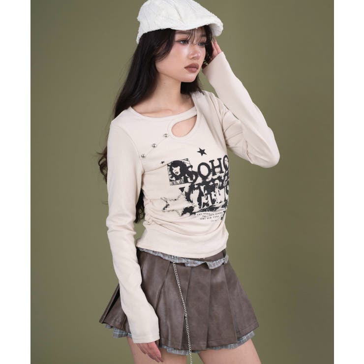 スタースタッズデザイントップ | WEGO【WOMEN】 | 詳細画像4 