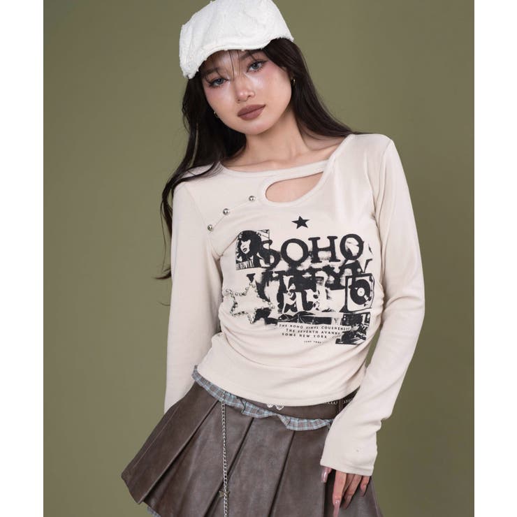 スタースタッズデザイントップ | WEGO【WOMEN】 | 詳細画像5 