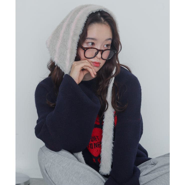 グレー | ボーダーニットバブーシュカ | WEGO【MEN】