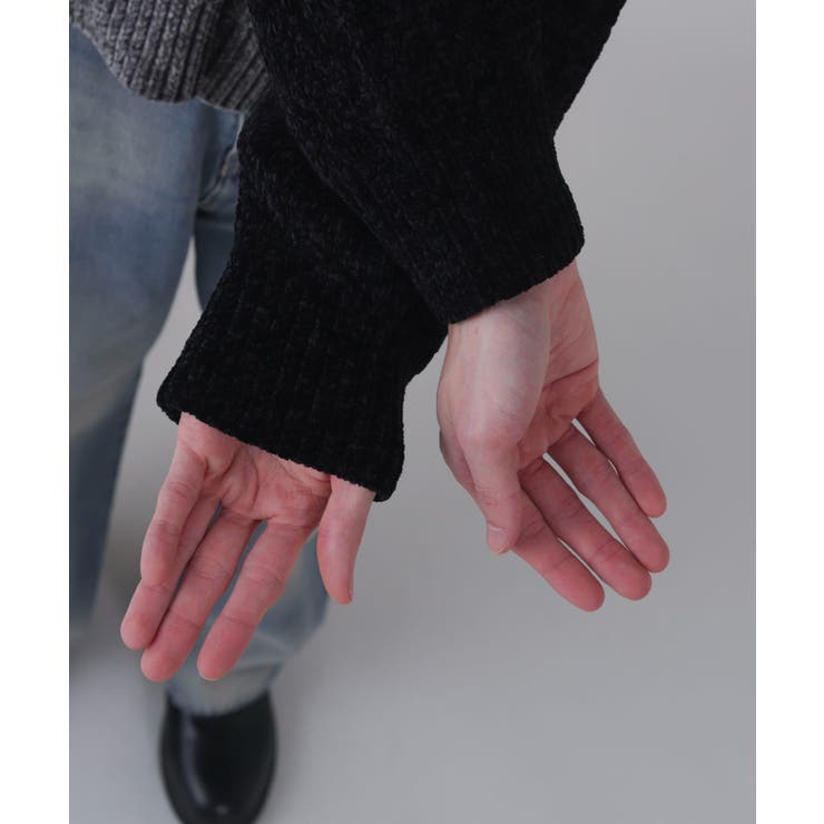 ベロアモールカラーブロックプルオーバー | WEGO【MEN】 | 詳細画像6 