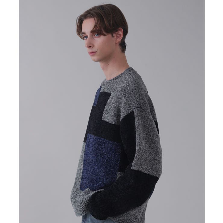 ベロアモールカラーブロックプルオーバー | WEGO【MEN】 | 詳細画像9 