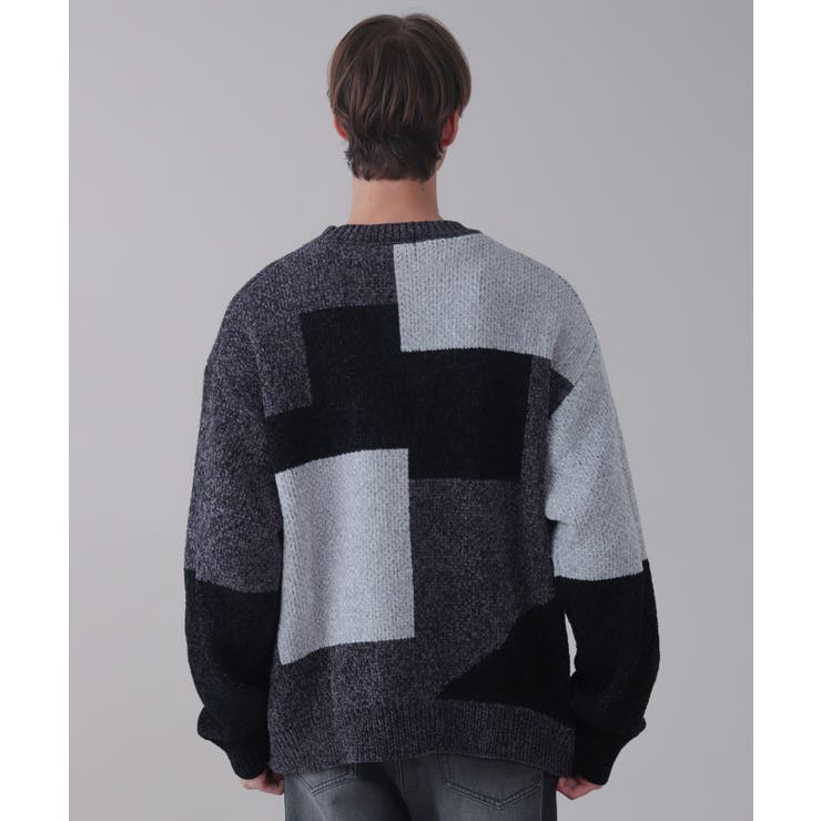 ベロアモールカラーブロックプルオーバー | WEGO【MEN】 | 詳細画像18 